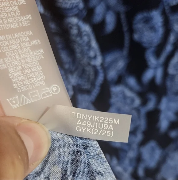 Tommy Hilfiger Blue Floral A-Line Dress, Sz 6, EUC - Picture 11 of 11